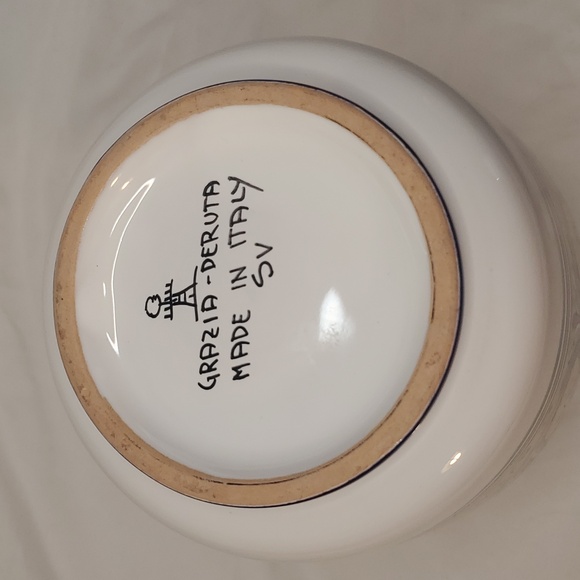 Vintage Italian Pottery Grazia Deruta Italy Vase Floral - Picture 2 of 5